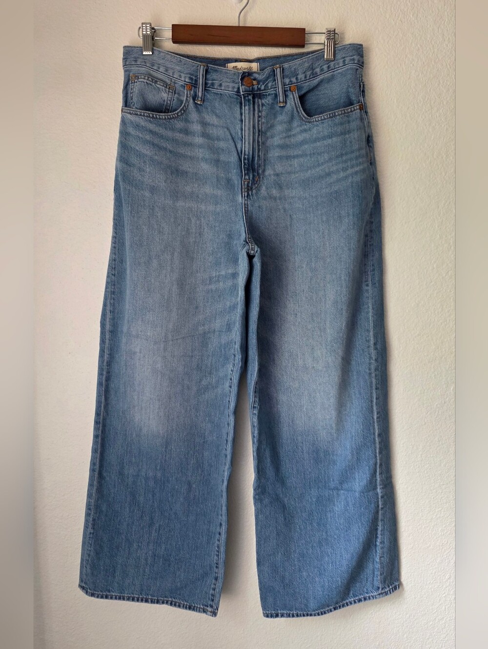 Madewell Super Wide Leg Jeans, Size 30